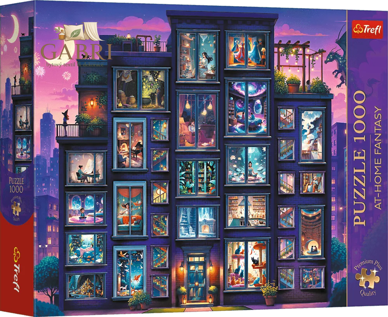 TREFL Puzzle Premium Plus At-home Fantasy: Noc plná příběhů 1000 dílků
