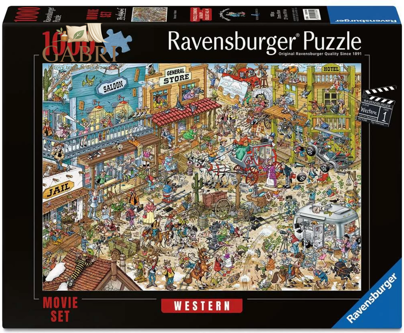 RAVENSBURGER Puzzle Movie Set: Western 1000 dílků