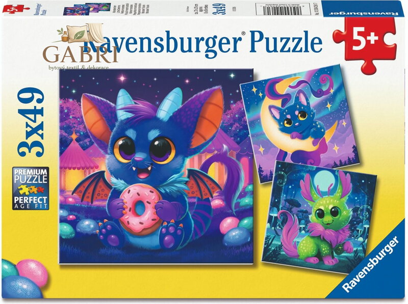 RAVENSBURGER Puzzle Malá Ďáblice 3x49 dílků