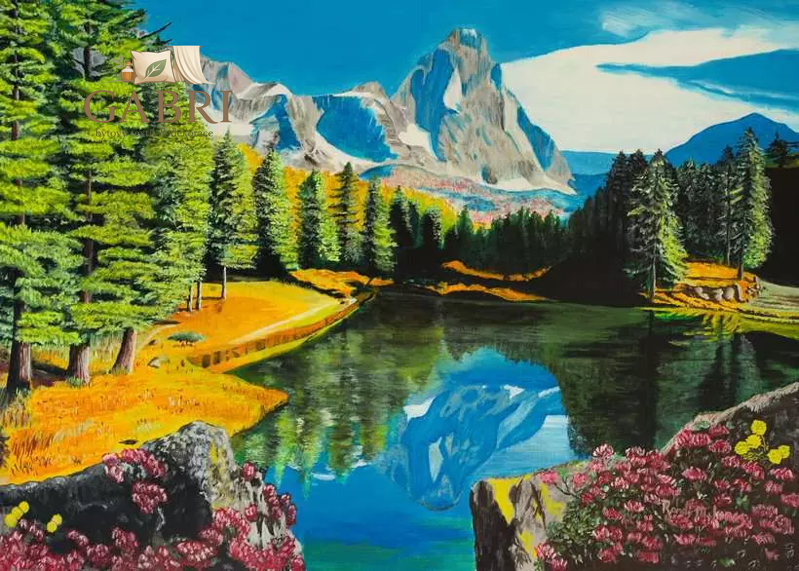 RAVENSBURGER Puzzle Odlesk skalnaté hory XXL 300 dílků