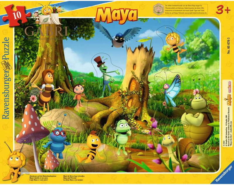 RAVENSBURGER Vkládačka Včelka Mája 10 dílků