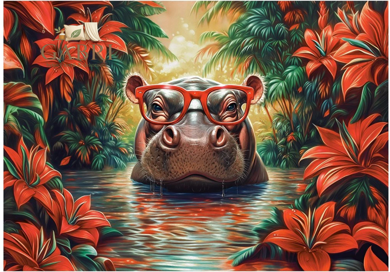 CASTORLAND Puzzle Hroší odpočinek 500 dílků