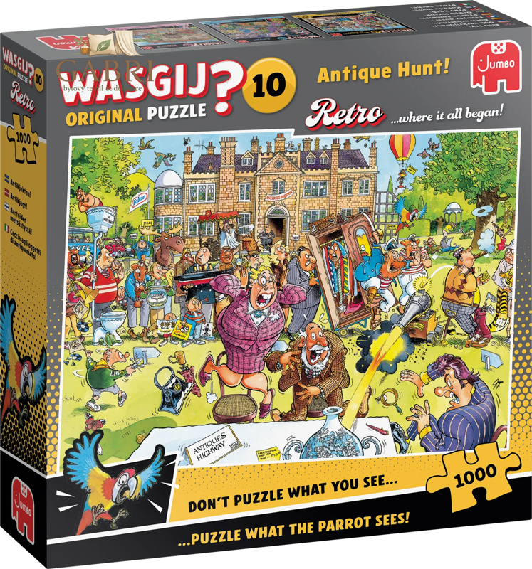 JUMBO Puzzle WASGIJ Retro Original 10: Lov starožitností! 1000 dílků
