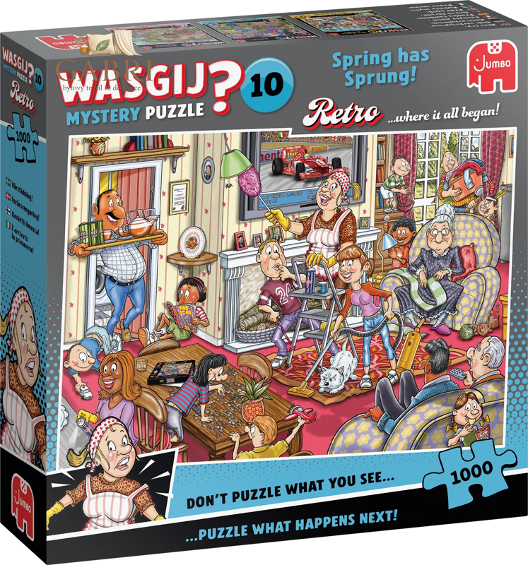 JUMBO Puzzle WASGIJ Retro Mystery 10: Jaro je tu! 1000 dílků