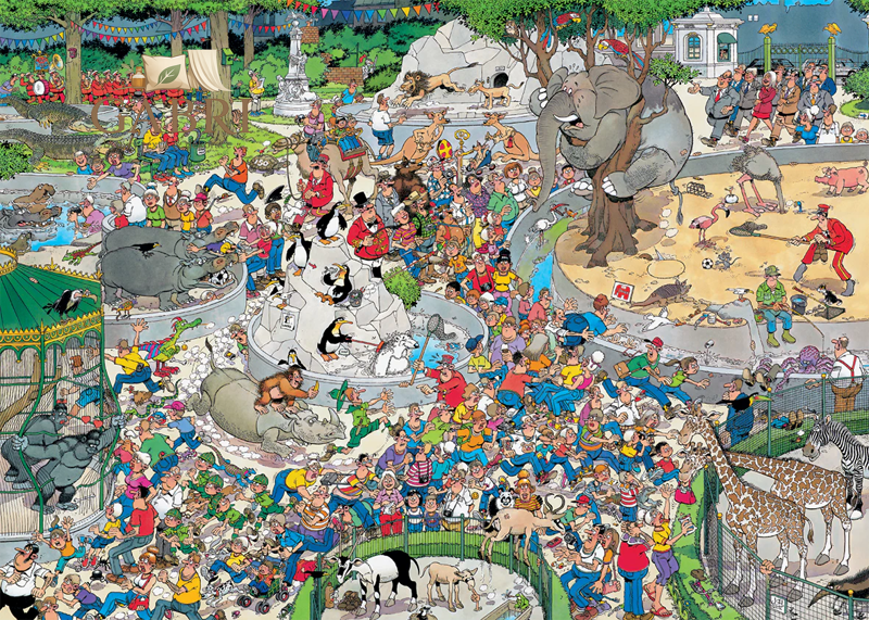 JUMBO Puzzle JvH Zoo XL 500 dílků