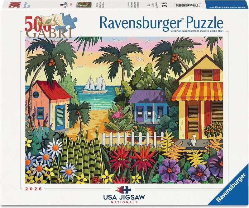 RAVENSBURGER Puzzle USA Jigsaw Nationals: Tropická atmosféra 500 dílků