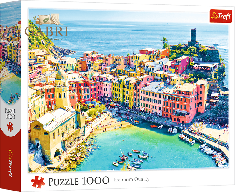TREFL Puzzle Malebné městečko Vernazza 1000 dílků