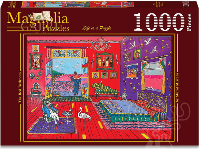 MAGNOLIA Puzzle Červená ložnice 1000 dílků