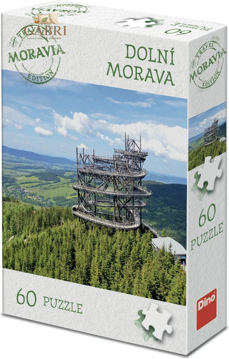 DINO Puzzle Turistická edice – Morava: Dolní Morava 60 dílků