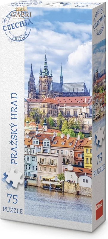 DINO Panoramatické puzzle Turistická edice Česko: Pražský hrad 75 dílků