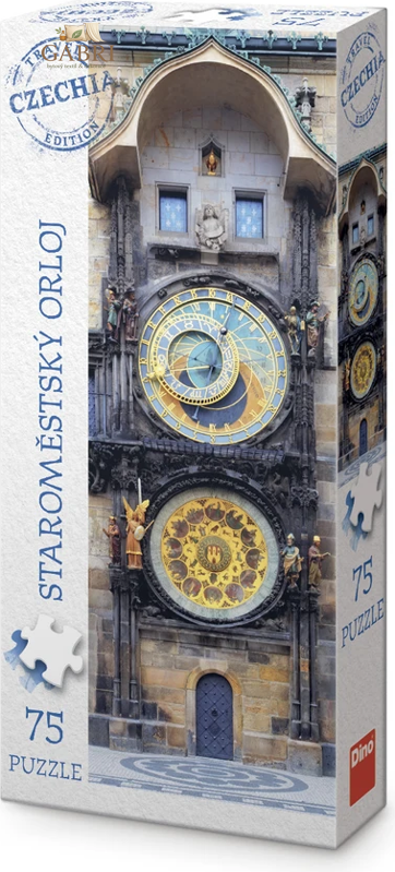 DINO Panoramatické puzzle Turistická edice Česko: Staroměstský orloj 75 dílků