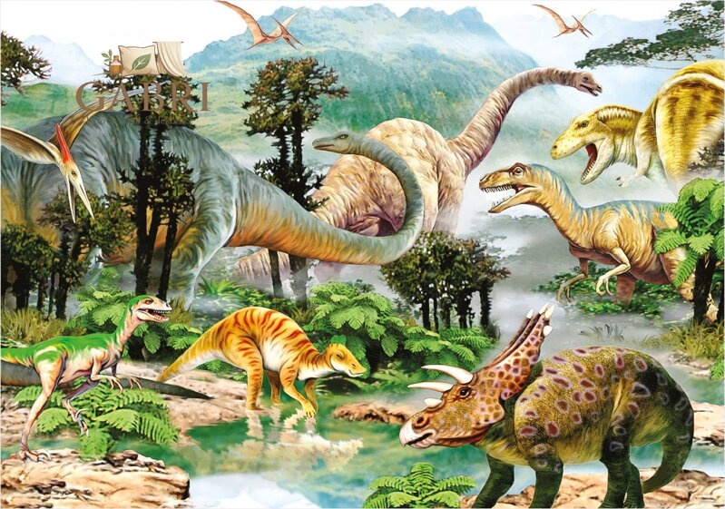 Puzzle Dinosauři XL 100 dílků
