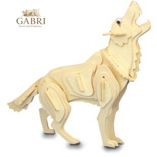 WOODEN TOY , WCK 3D puzzle Vlk