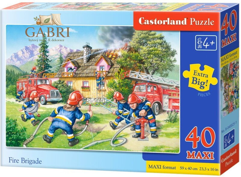CASTORLAND Puzzle Hasiči MAXI 40 dílků