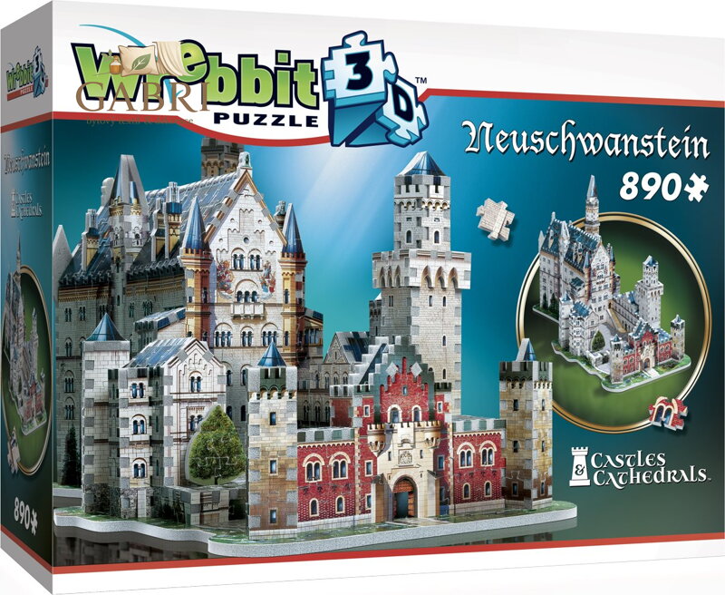 WREBBIT 3D puzzle Zámek Neuschwanstein 890 dílků
