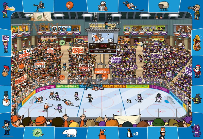 EUROGRAPHICS Spot & Find puzzle Hokej 100 dílků