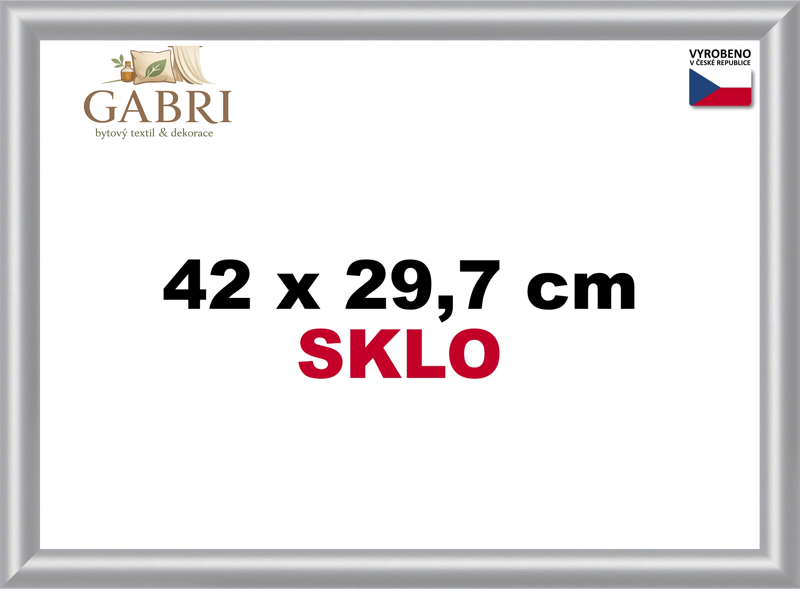 BFHM Plastový rám na puzzle 42x29,7cm A3 - stříbrný