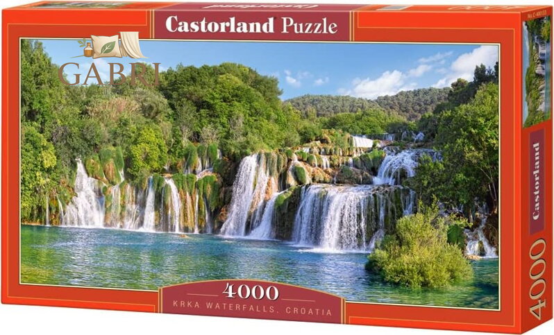 CASTORLAND Puzzle Vodopády, Národní park Krka 4000 dílků