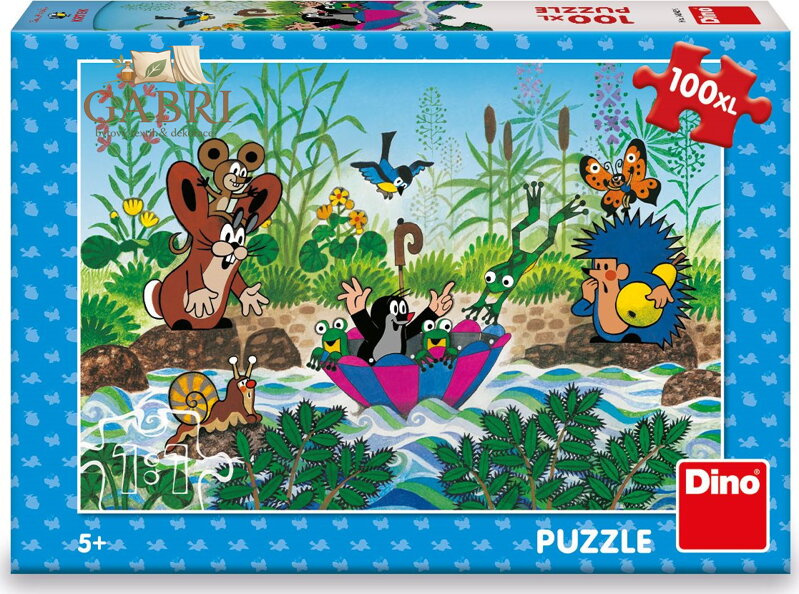 DINO Puzzle Krtkova plavba XL 100 dílků