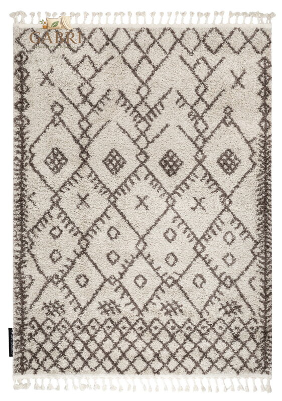 Kusový koberec Berber Tanger B5940 cream and brown