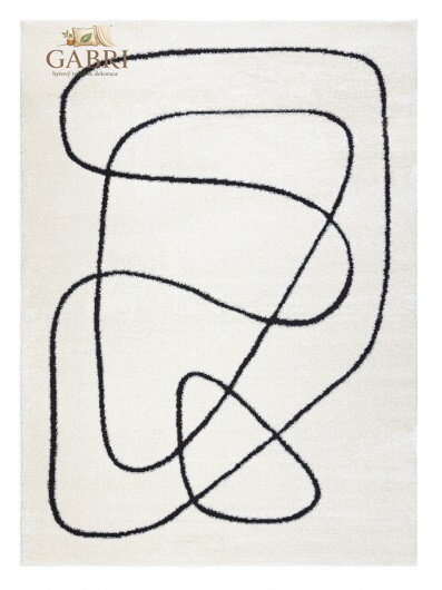 Kusový koberec Mode 8377 abstract cream/black