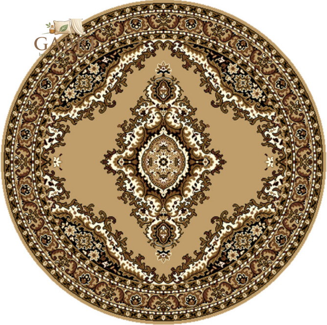 Kusový koberec TEHERAN T-102 beige kruh