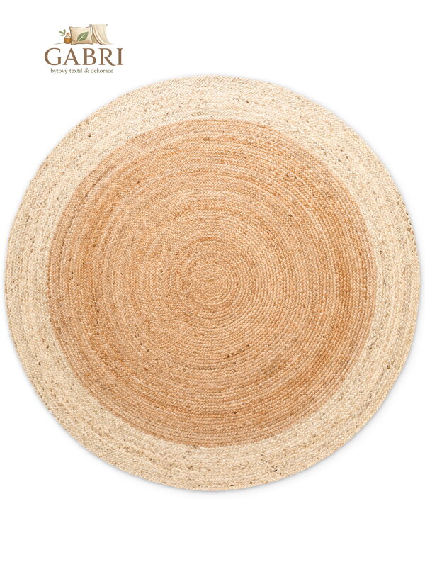 Kusový koberec Jutta Natur Gold/Ivory kruh