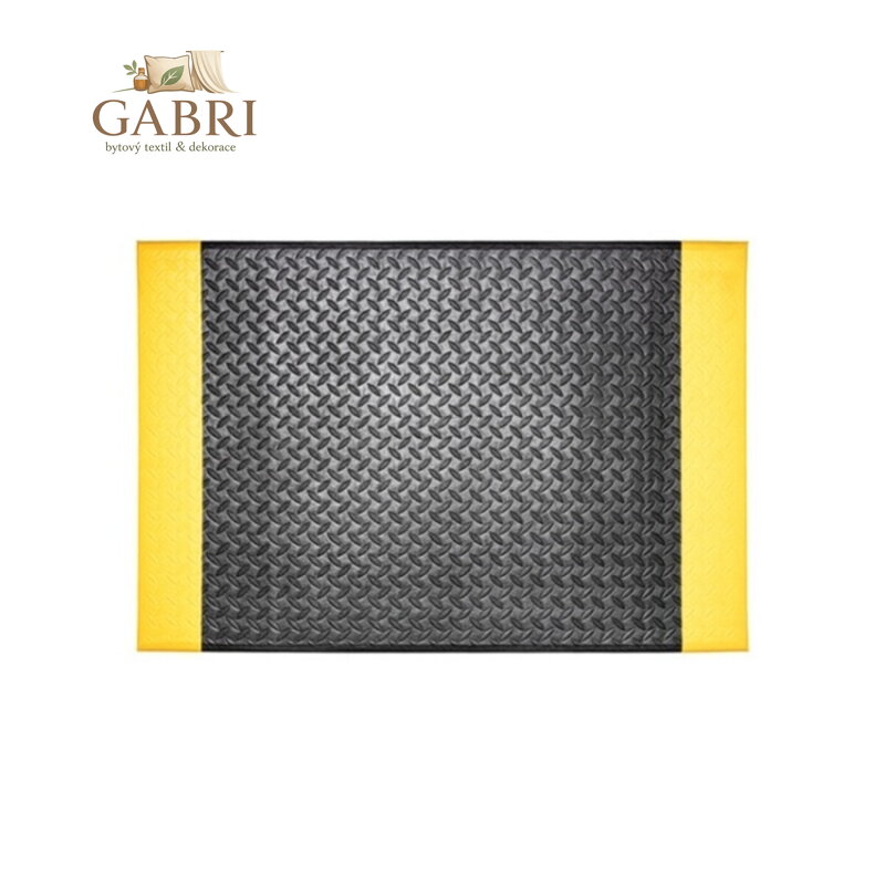 Gumová rohožka 650 Base+ Economic black/yellow