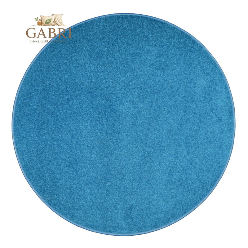 Kusový koberec Eton tyrkys kruh