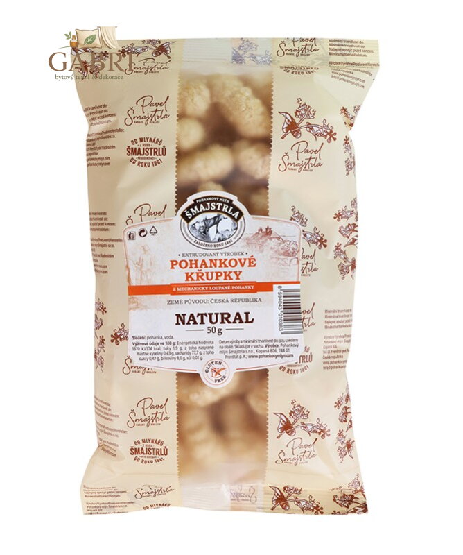 Pohankové křupky natural 50g Šmajstrla bez lepku 2845