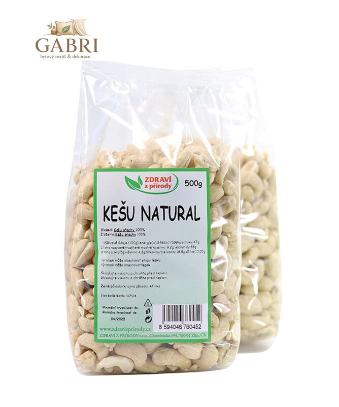 Kešu natural  500g ZP 2308
