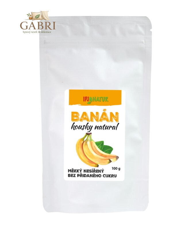 Banán natural kousky 100g IPJ NATUR 911