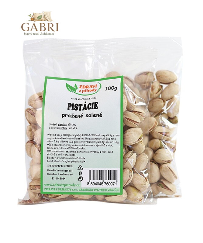 Pistácie pražené solené  100g ZP 2320