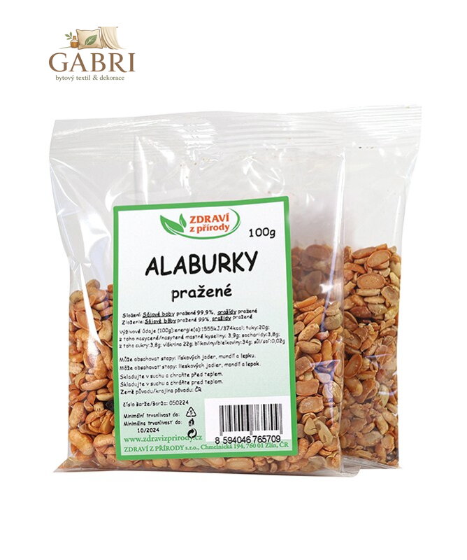 Alaburky pražené 100g ZP 904