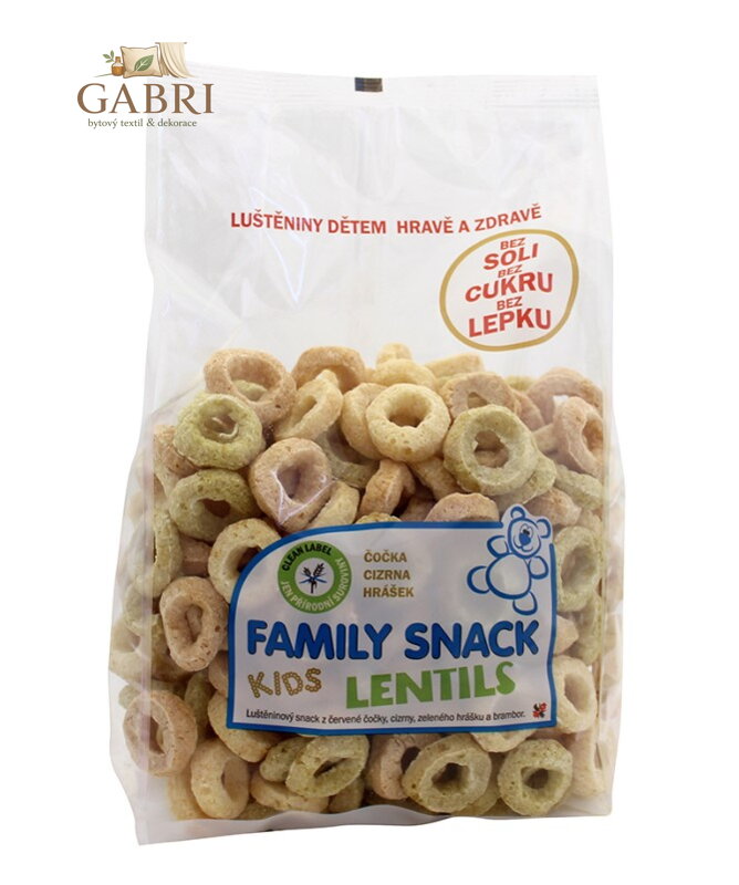 Family snack LENTILS sáček 120g bez lepku 344