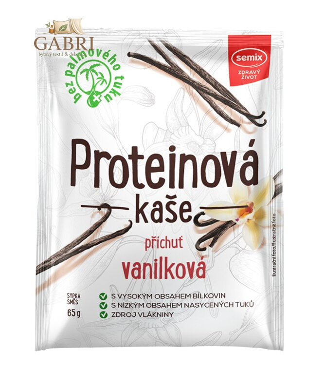 Kaše proteinová vanilka 65g Semix 740