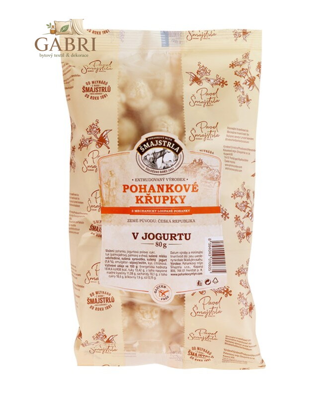 Pohankové křupky v jogurtu 80g Šmajstrla bez lepku 2872