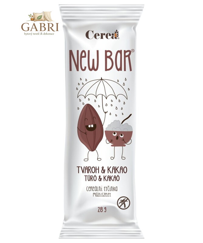 New bar TVAROH a KAKAO 28gCereabar 266
