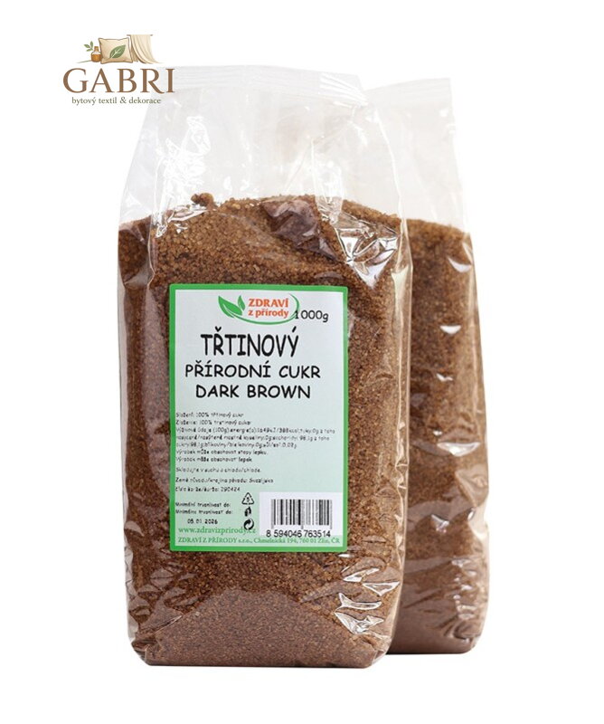 Cukr třtinový tmavý Dark 1kg ZP 2979