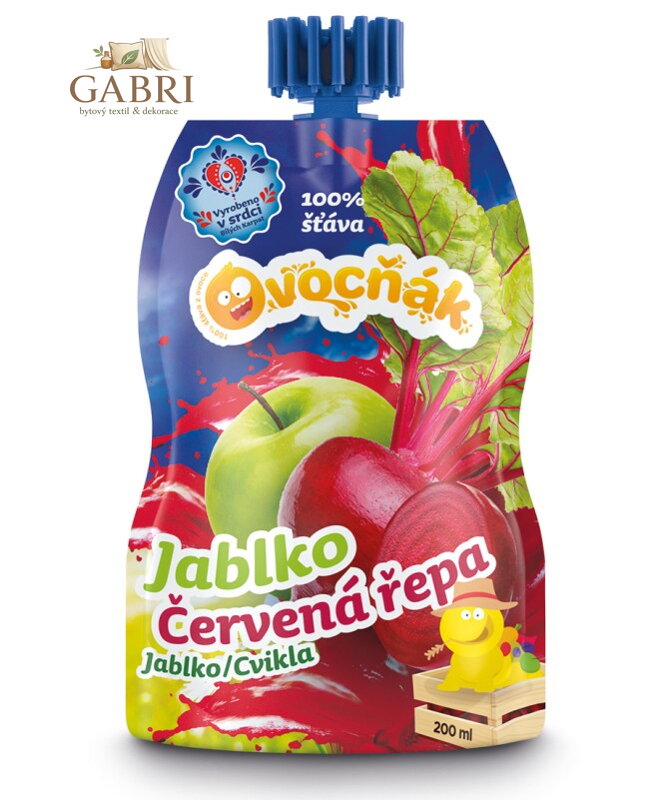 Mošt jablko červená řepa 200ml Ovocňák 1166