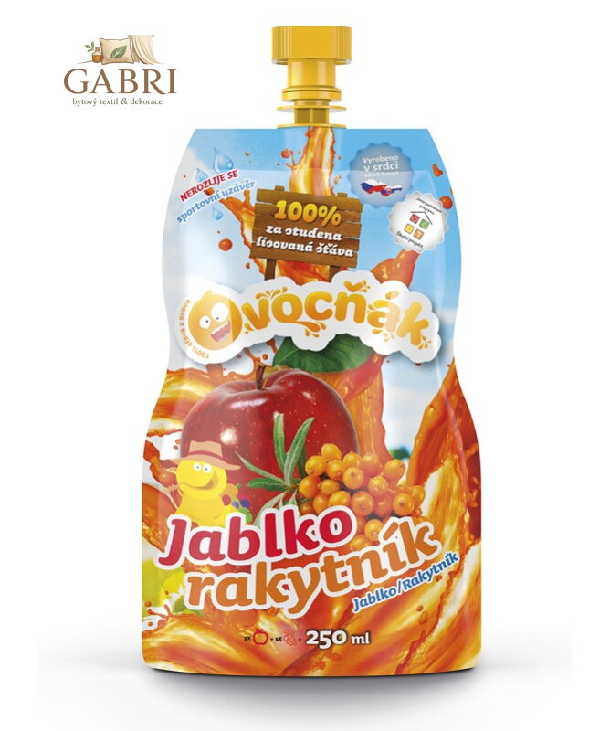 Mošt jablko rakytník 250ml Ovocňák 1171