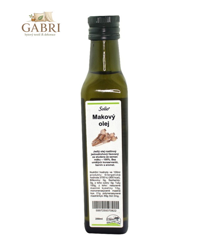 Olej makový 250ml Solio 2178