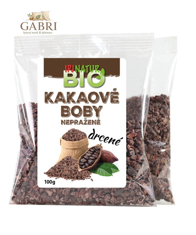 Kakaové boby drcené nepražené BIO 100g IPJ NATUR 2287