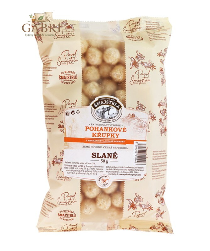 Pohankové křupky slané 50g Šmajstrla bez lepku 2848