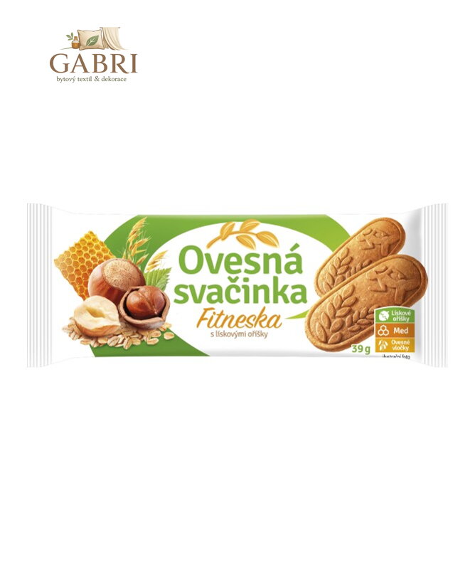Ovesná svačinka FITNESKA s LÍSKOVÝM OŘÍŠKEM 39g Fammilky 3853
