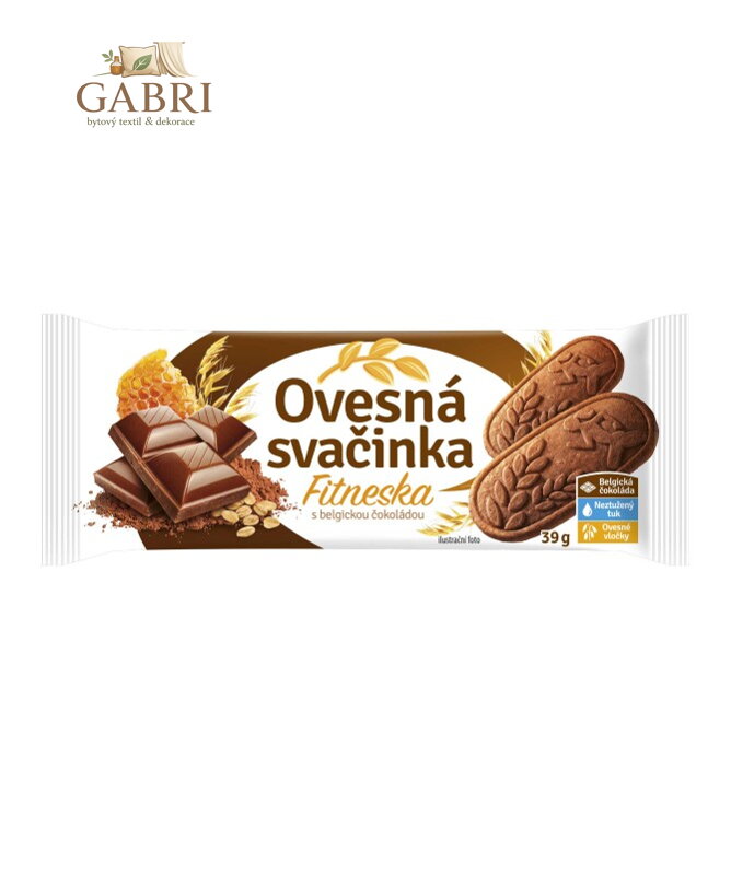 Ovesná svačinka  FITNESKA s BELG. ČOKOLÁDOU 39g Fammilky 3855