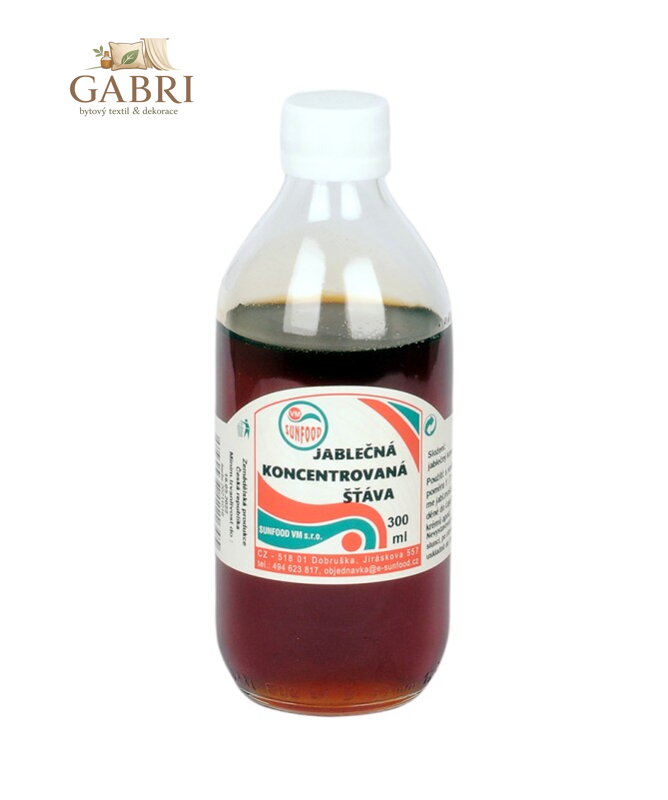 Jablečná koncentrovaná šťáva přírodní 300ml Sunfood 4861