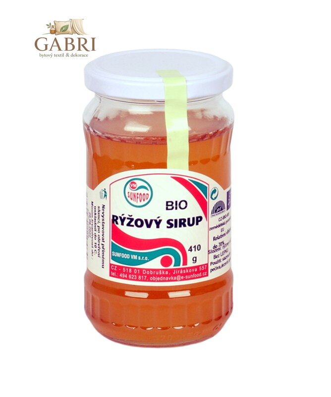 Sirup rýžový sirup 62 BIO 410g Sunfood 4865