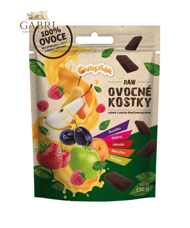 Ovocné kostky mix 130g Ovocňák bez lepku 5086