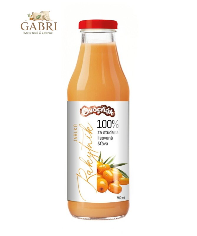 Mošt jablko rakytník 750ml sklo Ovocňák  5447